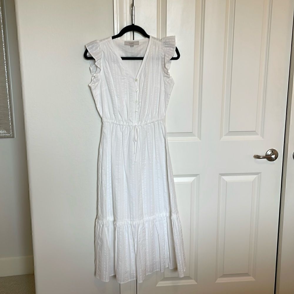 NWOT Loft White Maxi - Picture 4 of 5